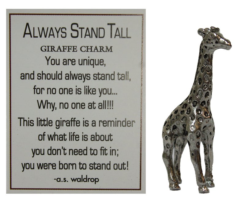 GANZ Always Stand Tall Giraffe Charm with Story Card New - Image 1